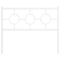 vidaXL Cabecero de metal blanco 107 cm