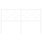 vidaXL Cabecero de metal blanco 135 cm vidaXL Cabecero de metal blanco 135 cm