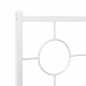 vidaXL Cabecero de metal blanco 135 cm vidaXL Cabecero de metal blanco 135 cm