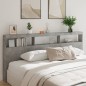 vidaXL Cabecero de cama con luz LED gris hormigón 220x17x102 cm vidaXL Cabecero de cama con luz LED gris hormigón 220x17x102 cm