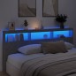 vidaXL Cabecero de cama con luz LED gris hormigón 220x17x102 cm vidaXL Cabecero de cama con luz LED gris hormigón 220x17x102 cm