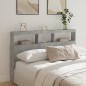 vidaXL Cabecero de cama con luz LED gris hormigón 160x17x102 cm vidaXL Cabecero de cama con luz LED gris hormigón 160x17x102 cm