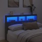 vidaXL Cabecero de cama con luz LED gris hormigón 160x17x102 cm vidaXL Cabecero de cama con luz LED gris hormigón 160x17x102 cm