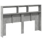 vidaXL Cabecero de cama con luz LED gris hormigón 160x17x102 cm vidaXL Cabecero de cama con luz LED gris hormigón 160x17x102 cm