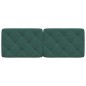 vidaXL Cabecero de cama acolchado terciopelo verde oscuro 120 cm vidaXL Cabecero de cama acolchado terciopelo verde oscuro 120 cm