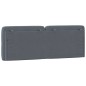 vidaXL Cabecero de cama acolchado terciopelo gris oscuro 140 cm vidaXL Cabecero de cama acolchado terciopelo gris oscuro 140 cm