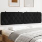 vidaXL Cabecero de cama acolchado terciopelo negro 200 cm vidaXL Cabecero de cama acolchado terciopelo negro 200 cm