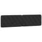 vidaXL Cabecero de cama acolchado terciopelo negro 200 cm vidaXL Cabecero de cama acolchado terciopelo negro 200 cm