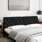 vidaXL Cabecero de cama acolchado terciopelo negro 200 cm vidaXL Cabecero de cama acolchado terciopelo negro 200 cm