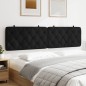 vidaXL Cabecero de cama acolchado terciopelo negro 200 cm vidaXL Cabecero de cama acolchado terciopelo negro 200 cm
