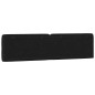 vidaXL Cabecero de cama acolchado terciopelo negro 200 cm vidaXL Cabecero de cama acolchado terciopelo negro 200 cm