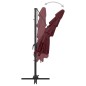 vidaXL Sombrilla de 4 niveles con poste de aluminio burdeos 250x250 cm vidaXL Sombrilla de 4 niveles con poste de aluminio burdeos 250x250 cm