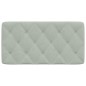 vidaXL Cabecero de cama acolchado terciopelo gris claro 100 cm vidaXL Cabecero de cama acolchado terciopelo gris claro 100 cm