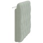 vidaXL Cabecero de cama acolchado terciopelo gris claro 100 cm vidaXL Cabecero de cama acolchado terciopelo gris claro 100 cm