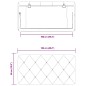 vidaXL Cabecero de cama acolchado terciopelo gris claro 100 cm vidaXL Cabecero de cama acolchado terciopelo gris claro 100 cm