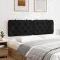 vidaXL Cabecero de cama acolchado terciopelo negro 160 cm vidaXL Cabecero de cama acolchado terciopelo negro 160 cm