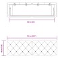 vidaXL Cabecero de cama acolchado terciopelo negro 160 cm vidaXL Cabecero de cama acolchado terciopelo negro 160 cm