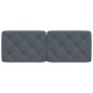 vidaXL Cabecero de cama acolchado terciopelo gris oscuro 120 cm vidaXL Cabecero de cama acolchado terciopelo gris oscuro 120 cm