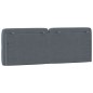 vidaXL Cabecero de cama acolchado terciopelo gris oscuro 120 cm vidaXL Cabecero de cama acolchado terciopelo gris oscuro 120 cm