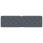 vidaXL Cabecero de cama acolchado terciopelo gris oscuro 180 cm vidaXL Cabecero de cama acolchado terciopelo gris oscuro 180 cm