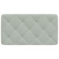 vidaXL Cabecero de cama acolchado terciopelo gris claro 80 cm vidaXL Cabecero de cama acolchado terciopelo gris claro 80 cm