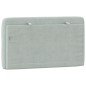 vidaXL Cabecero de cama acolchado terciopelo gris claro 80 cm vidaXL Cabecero de cama acolchado terciopelo gris claro 80 cm