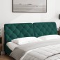 vidaXL Cabecero de cama acolchado terciopelo verde oscuro 180 cm vidaXL Cabecero de cama acolchado terciopelo verde oscuro 180 cm