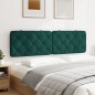 vidaXL Cabecero de cama acolchado terciopelo verde oscuro 180 cm vidaXL Cabecero de cama acolchado terciopelo verde oscuro 180 cm
