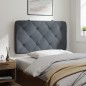vidaXL Cabecero de cama acolchado terciopelo gris oscuro 90 cm vidaXL Cabecero de cama acolchado terciopelo gris oscuro 90 cm