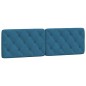vidaXL Cabecero de cama acolchado terciopelo azul 160 cm vidaXL Cabecero de cama acolchado terciopelo azul 160 cm