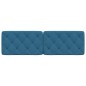 vidaXL Cabecero de cama acolchado terciopelo azul 160 cm vidaXL Cabecero de cama acolchado terciopelo azul 160 cm