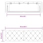 vidaXL Cabecero de cama acolchado terciopelo azul 160 cm vidaXL Cabecero de cama acolchado terciopelo azul 160 cm