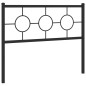 vidaXL Cabecero de metal negro 107 cm vidaXL Cabecero de metal negro 107 cm