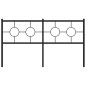vidaXL Cabecero de metal negro 160 cm vidaXL Cabecero de metal negro 160 cm