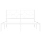 vidaXL Estructura de cama de metal con cabecero blanca 140x190 cm vidaXL Estructura de cama de metal con cabecero blanca 140x190 cm