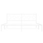 vidaXL Estructura de cama de metal con cabecero blanco 183x213 cm