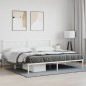 vidaXL Estructura de cama con cabecero metal blanca 200x200 cm vidaXL Estructura de cama con cabecero metal blanca 200x200 cm