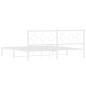 vidaXL Estructura de cama con cabecero metal blanca 200x200 cm vidaXL Estructura de cama con cabecero metal blanca 200x200 cm