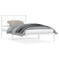 vidaXL Estructura cama metal con cabecero y pie cama blanca 107x203 cm vidaXL Estructura cama metal con cabecero y pie cama blanca 107x203 cm