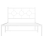 vidaXL Estructura cama metal con cabecero y pie cama blanca 107x203 cm vidaXL Estructura cama metal con cabecero y pie cama blanca 107x203 cm