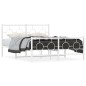 vidaXL Estructura cama metal con cabecero y estribo blanco 140x200 cm vidaXL Estructura cama metal con cabecero y estribo blanco 140x200 cm