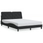 vidaXL Estructura de cama con luces LED terciopelo negro 120x200 cm vidaXL Estructura de cama con luces LED terciopelo negro 120x200 cm