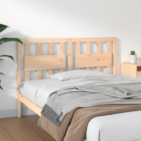 vidaXL Cabecero de cama madera maciza de pino 125,5x4x100 cm