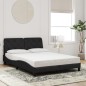 vidaXL Estructura de cama con luces LED terciopelo negro 140x190 cm vidaXL Estructura de cama con luces LED terciopelo negro 140x190 cm