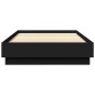 vidaXL Estructura de cama madera de ingeniería negra 100x200 cm vidaXL Estructura de cama madera de ingeniería negra 100x200 cm