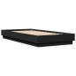 vidaXL Estructura de cama madera de ingeniería negra 100x200 cm vidaXL Estructura de cama madera de ingeniería negra 100x200 cm