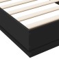 vidaXL Estructura de cama madera de ingeniería negra 100x200 cm vidaXL Estructura de cama madera de ingeniería negra 100x200 cm