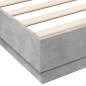 vidaXL Estructura de cama madera de ingeniería gris hormigón 120x190cm vidaXL Estructura de cama madera de ingeniería gris hormigón 120x190cm