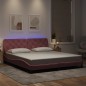 vidaXL Estructura de cama con luces LED terciopelo rosa 180x200 cm vidaXL Estructura de cama con luces LED terciopelo rosa 180x200 cm