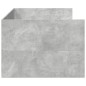 vidaXL Tumbona con cajones madera ingeniería gris hormigón 90x200 cm vidaXL Tumbona con cajones madera ingeniería gris hormigón 90x200 cm
